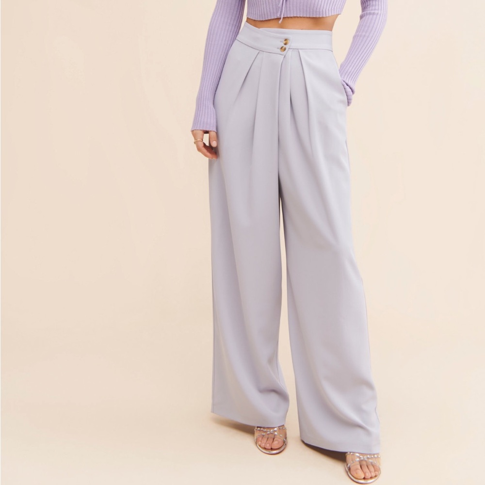 Boyfriend Pleated Trousers